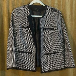 Black and White Talbots Dressy Blazer - Size 6